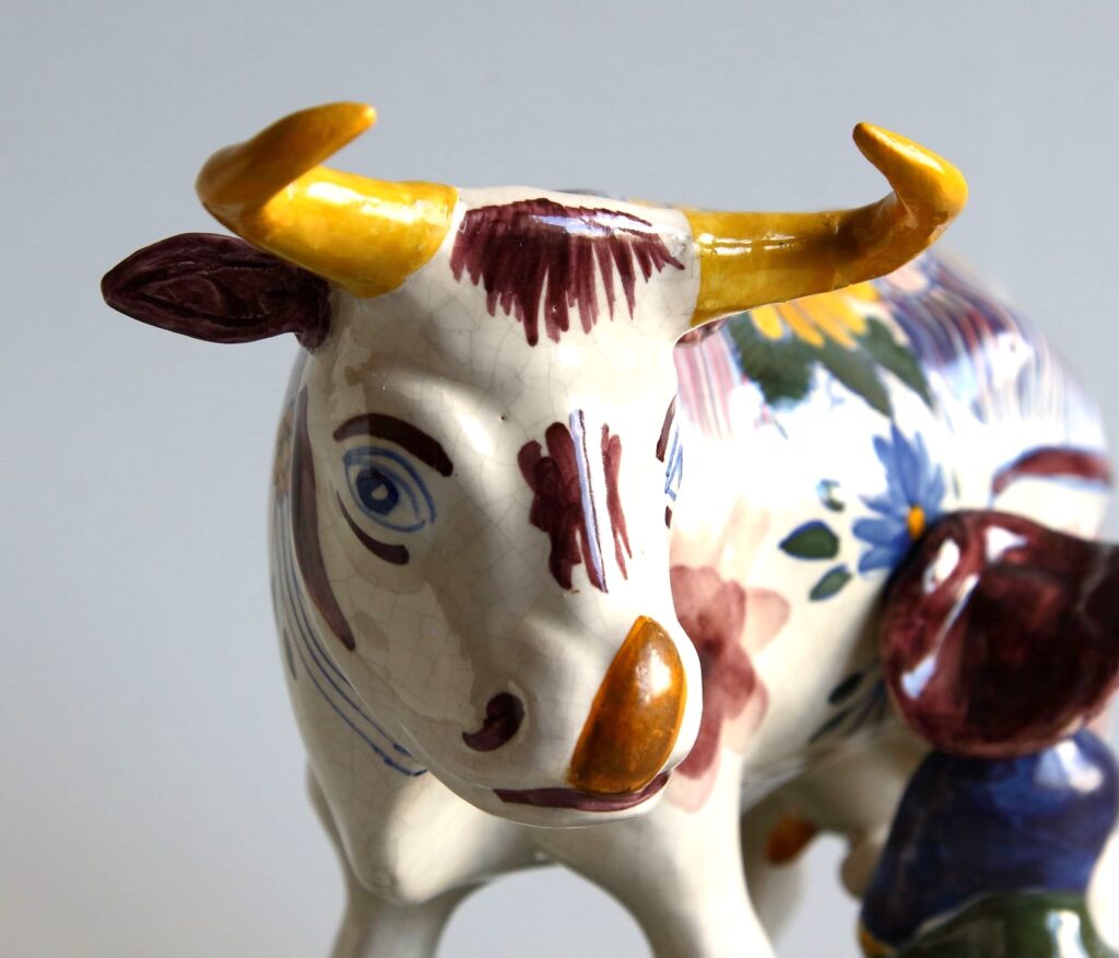 Detail van de koe na de behandeling.