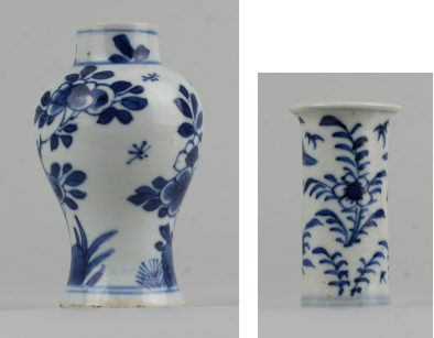 Porseleinen miniaturen na de behandeling